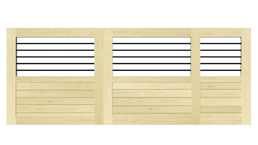 Sliding Gates - Open Panel - Softwood - The Kingsbridge