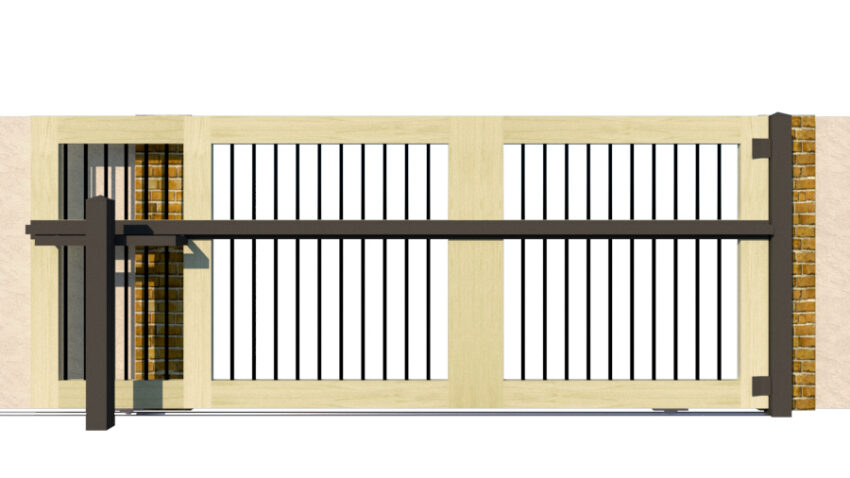 The Kingswear - Open Panelled Sliding Gate - Image 4