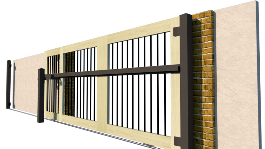 The Kingswear - Open Panelled Sliding Gate - Image 5