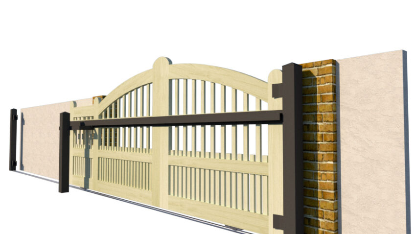 The Lynmouth - Open Panelled Sliding Gate - Image 5