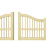 Sliding Gates - Open Panel - Softwood - The Padstow - 2