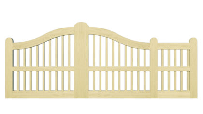 Sliding Gates - Open Panel - Softwood - The Padstow