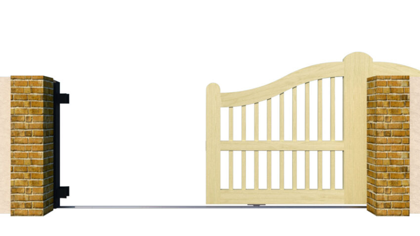 The Padstow - Open Panelled Sliding Gate - Image 2