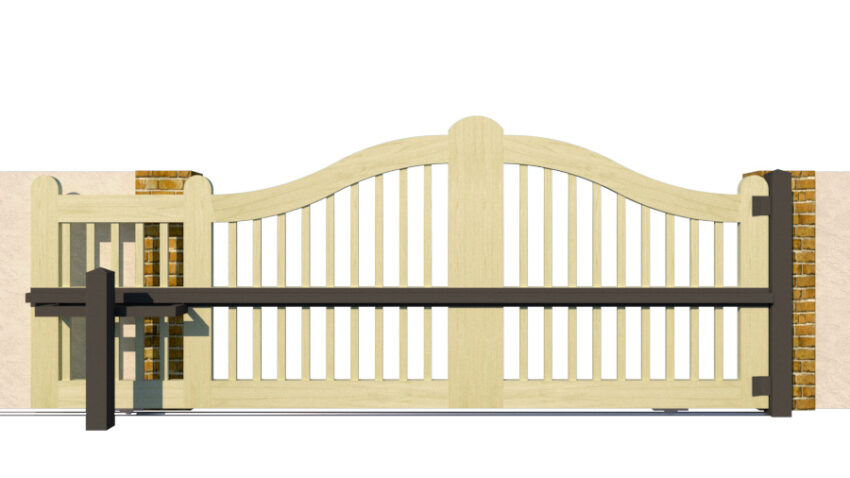 The Padstow - Open Panelled Sliding Gate - Image 4