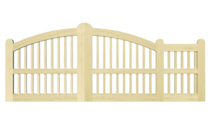 Sliding Gates - Open Panel - Softwood - The Rye