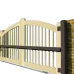 Sliding Gates - Open Panel - Softwood - The Rye - side