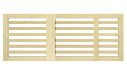 Sliding Gates - Open Panel - Softwood - The Salcombe