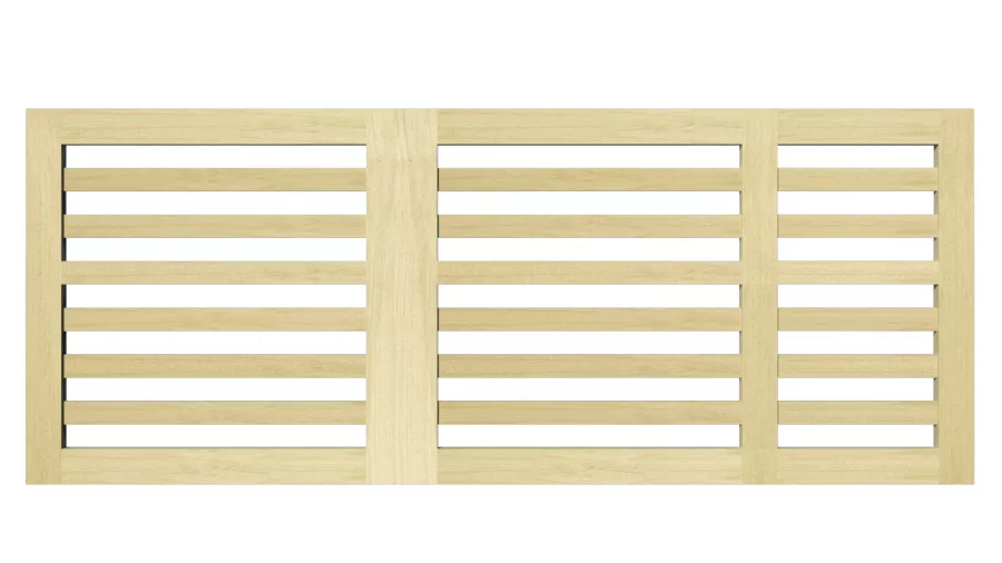 Sliding Gates - Open Panel - Softwood - The Salcombe