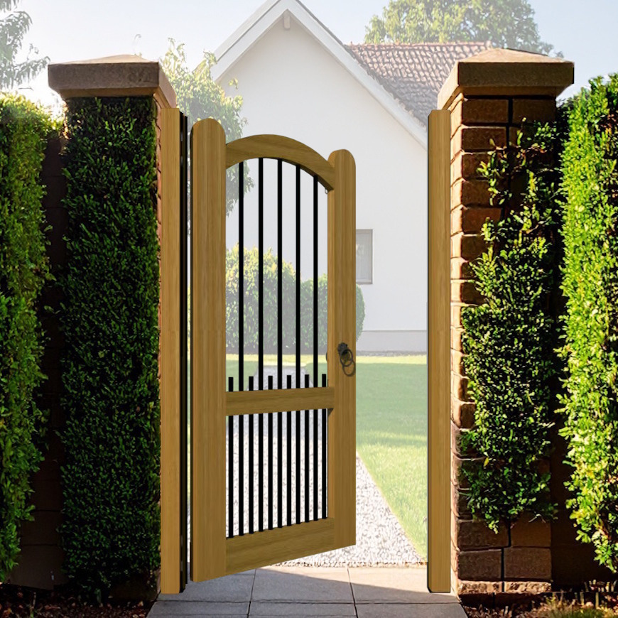 The Bibury Hardwood Side Gate - open panel - open