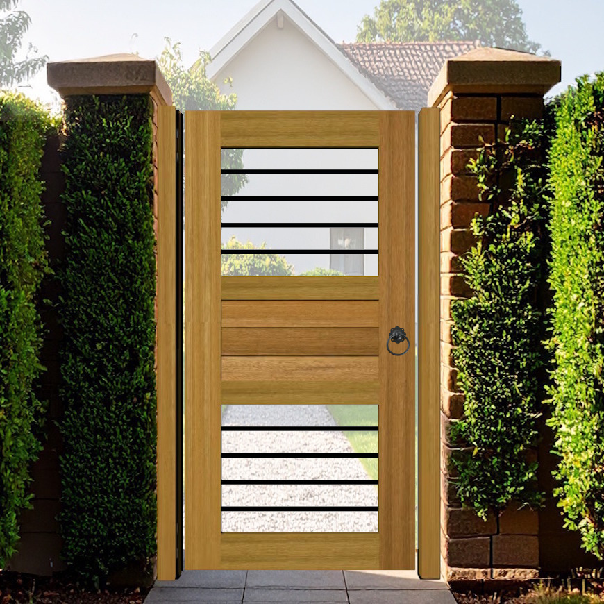 The Carbis Bay Hardwood Side Gate - open panel