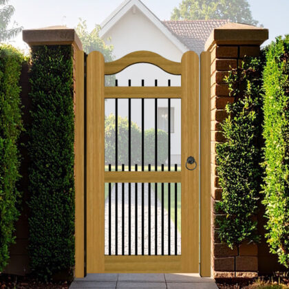 The Harpford Hardwood Side Gate - open panel
