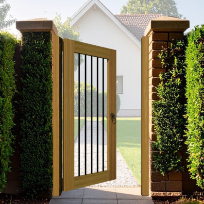 The Ivybridge Hardwood Side Gate - open panel 1