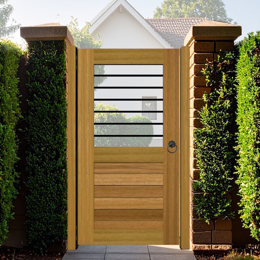 The Kingsbridge Hardwood Side Gate - open panel