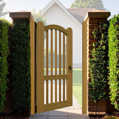 The Rye Hardwood Side Gate - open panel - open