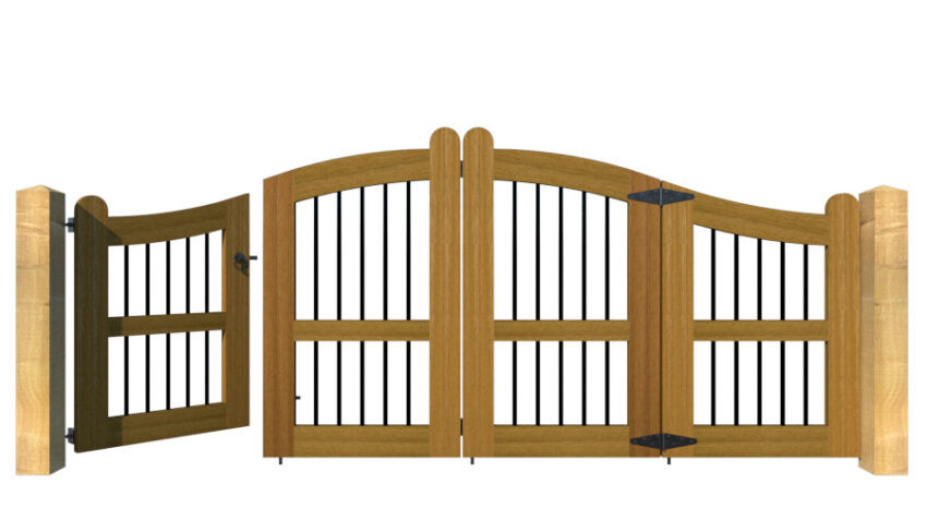 Hardwood Bi-fold Gates, The Bodmin - Image 6