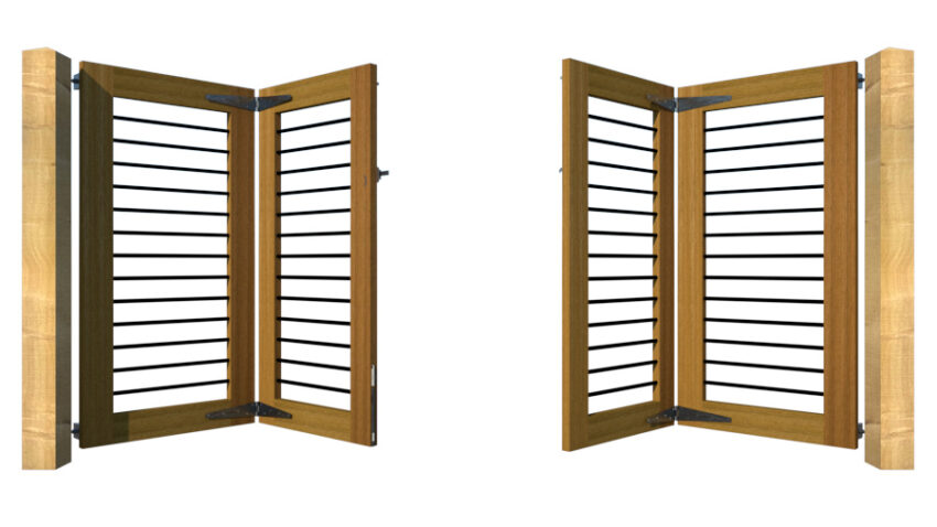 Hardwood Bi-fold Gates, The Butterleigh - Image 2