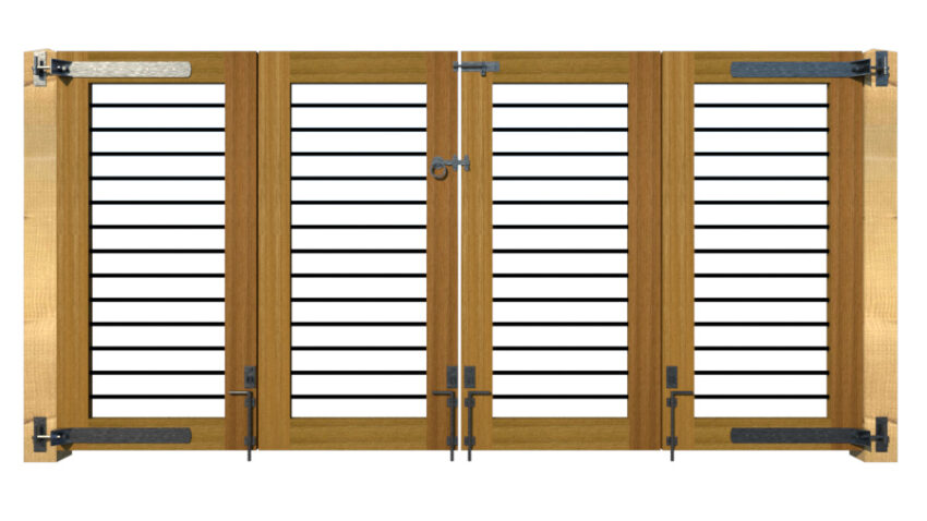 Hardwood Bi-fold Gates, The Butterleigh - Image 3
