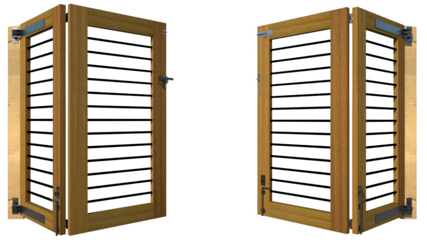 Hardwood Bi-fold Gates, The Butterleigh - Image 6