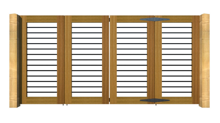 Hardwood Bi-fold Gates, The Butterleigh - Image 4