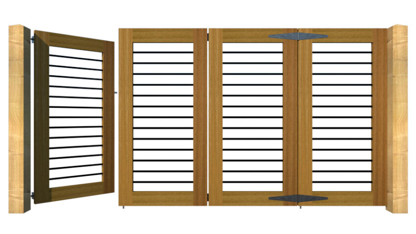 Hardwood Bi-fold Gates, The Butterleigh - Image 5