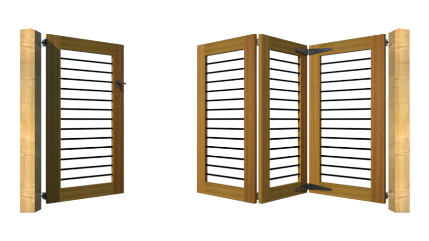 Hardwood Bi-fold Gates, The Butterleigh - Image 7