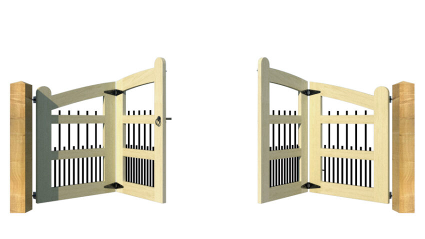 The Clovelly - Open Panel Bi-fold Gate - Image 2