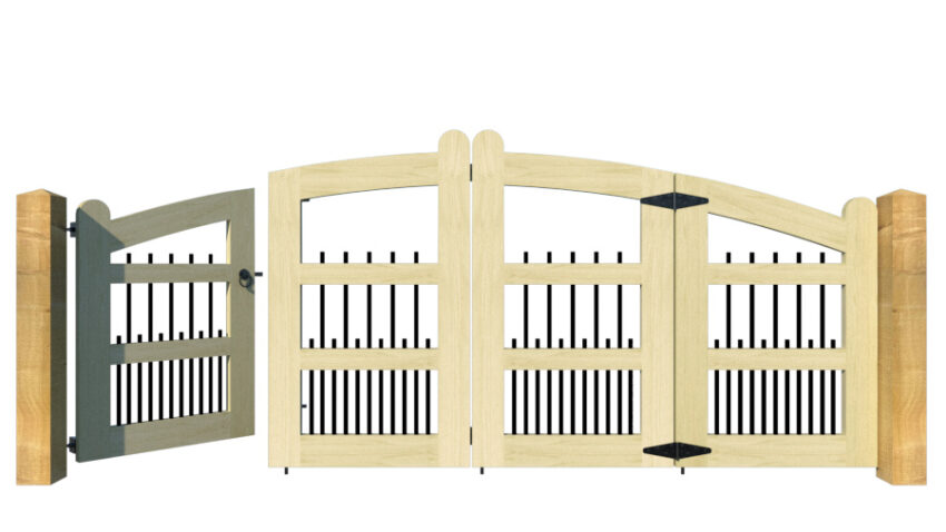 The Clovelly - Open Panel Bi-fold Gate - Image 6