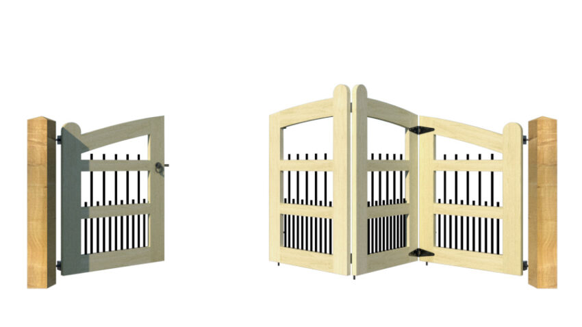 The Clovelly - Open Panel Bi-fold Gate - Image 7