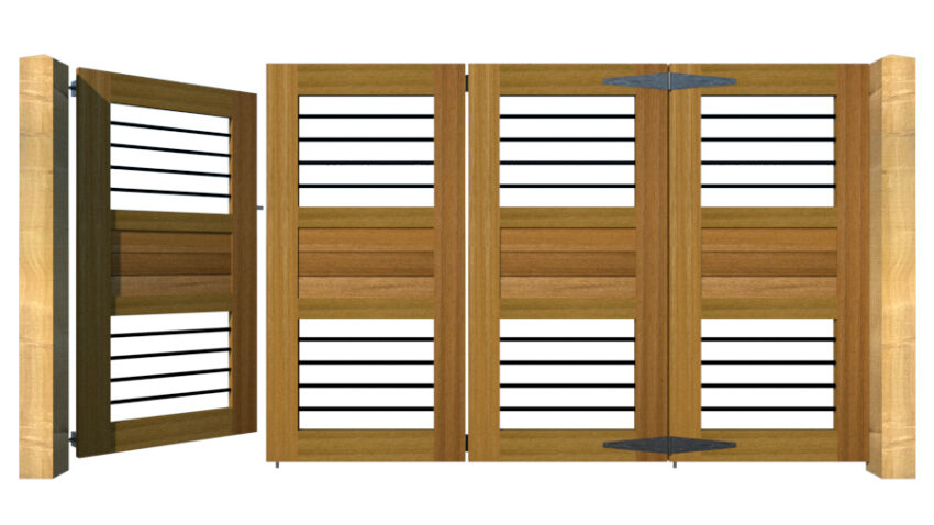 Hardwood Bi-fold Gates, The Carbis Bay - Image 3