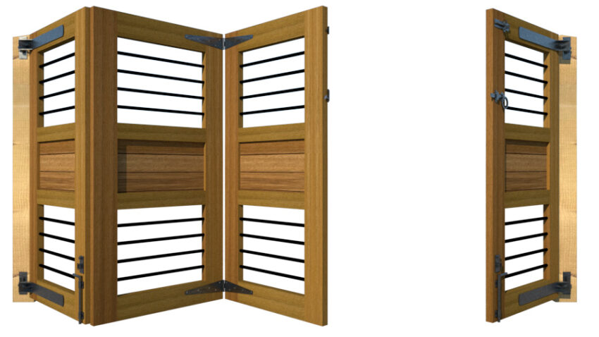 Hardwood Bi-fold Gates, The Carbis Bay - Image 4