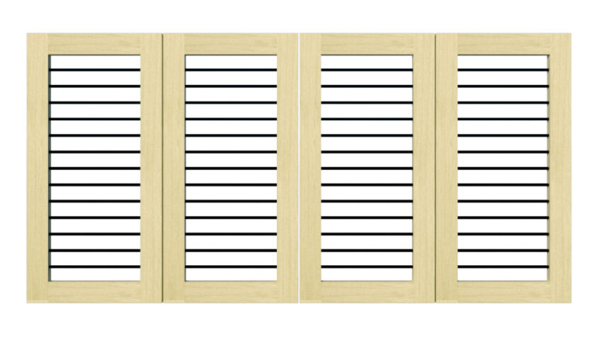 Flat Top wooden Bi-fold entrance gate - The Butterleigh