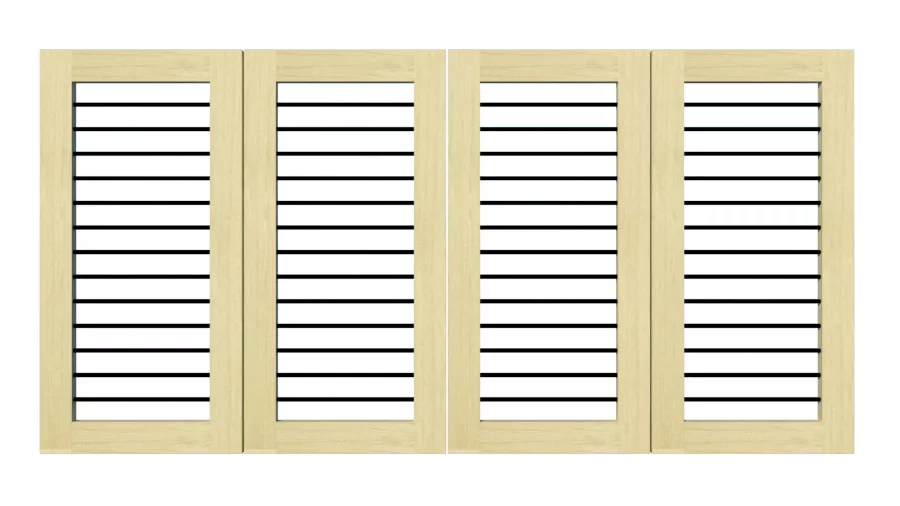 Flat Top wooden Bi-fold entrance gate - The Butterleigh