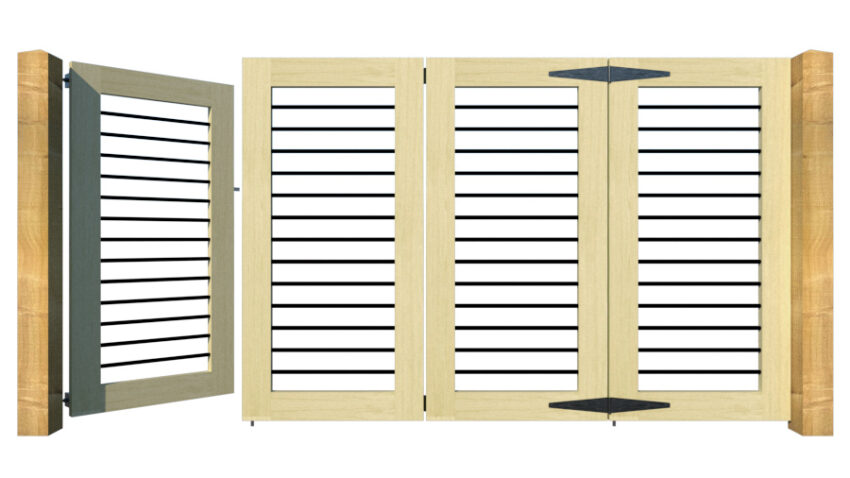 The Butterleigh - Open Panel Bi-fold Gate - Image 6