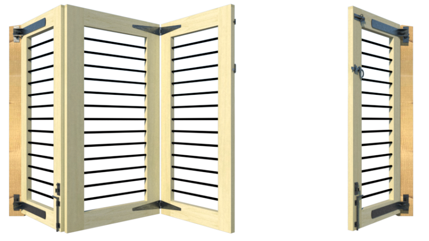 The Butterleigh - Open Panel Bi-fold Gate - Image 8