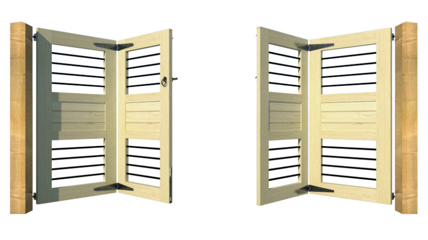 The Carbis Bay - Open Panel Bi-fold Gate - Image 2