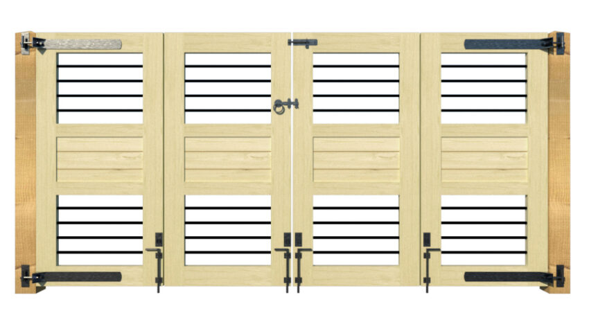 The Carbis Bay - Open Panel Bi-fold Gate - Image 3