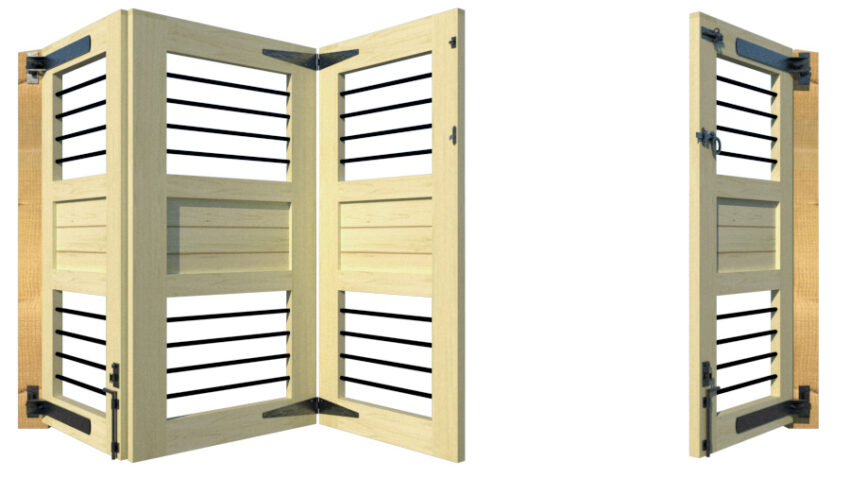 The Carbis Bay - Open Panel Bi-fold Gate - Image 7