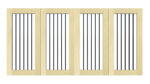Flat Top wooden Bi-fold entrance gate - The Ivybridge