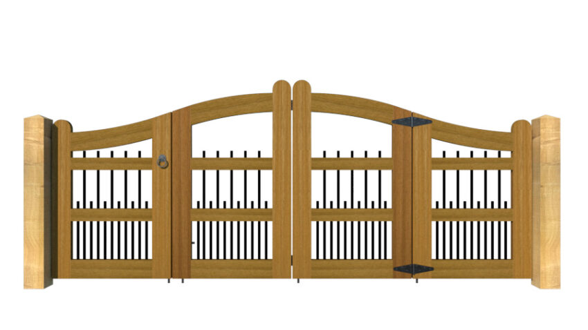 Hardwood Bi-fold Gates, The Harpford - Image 5