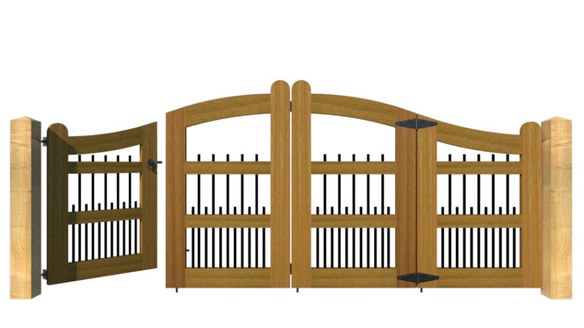 Hardwood Bi-fold Gates, The Harpford - Image 6