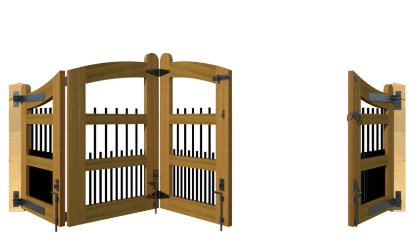 Hardwood Bi-fold Gates, The Harpford - Image 7