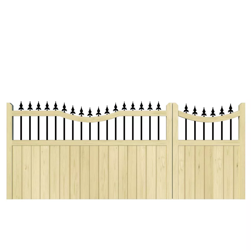 Holmewood Pine Split Driveway Gate