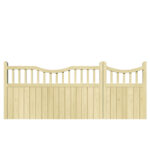 Knowlwood Pine Split Driveway Gate