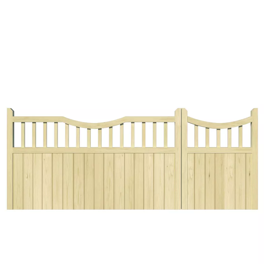 Knowlwood Pine Split Driveway Gate