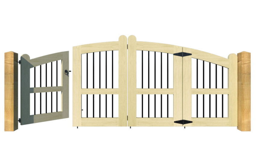 The Ludlow - Open Panel Bi-fold Gate - Image 6