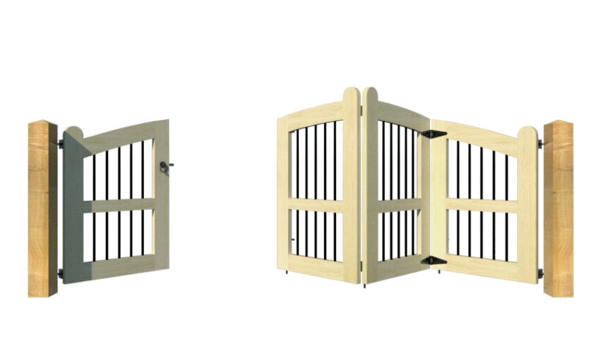 The Ludlow - Open Panel Bi-fold Gate - Image 7