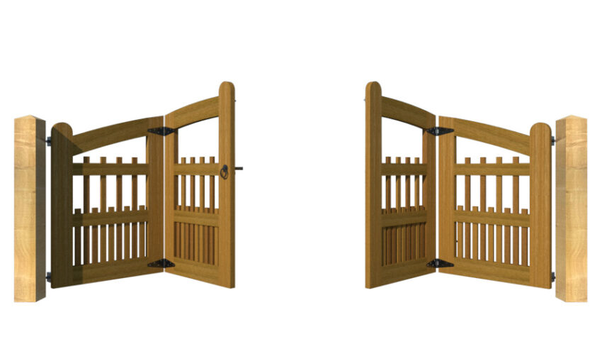 Hardwood Bi-fold Gates, The Lynmouth - Image 2