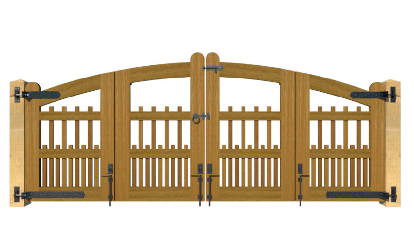 Hardwood Bi-fold Gates, The Lynmouth - Image 3