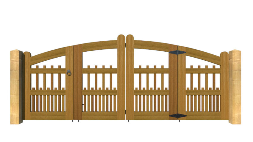 Hardwood Bi-fold Gates, The Lynmouth - Image 5