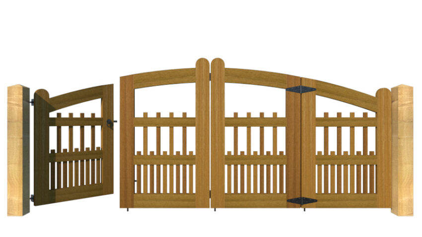 Hardwood Bi-fold Gates, The Lynmouth - Image 6